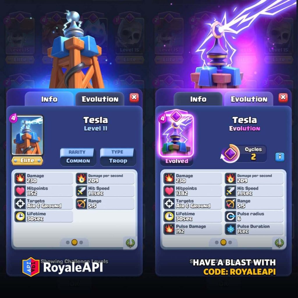 Card evolution examples