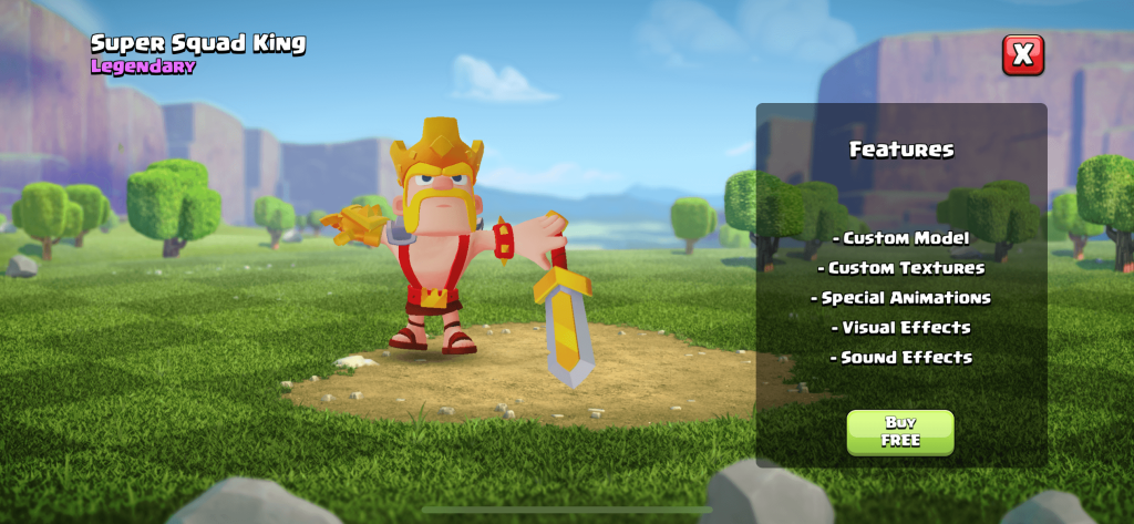 Squad King in Clash of clans