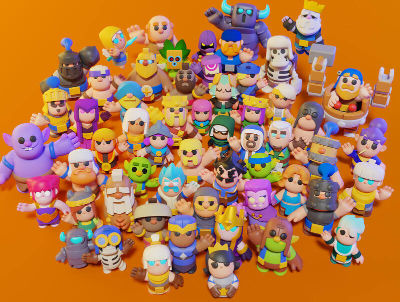 clash of clans mini figurines