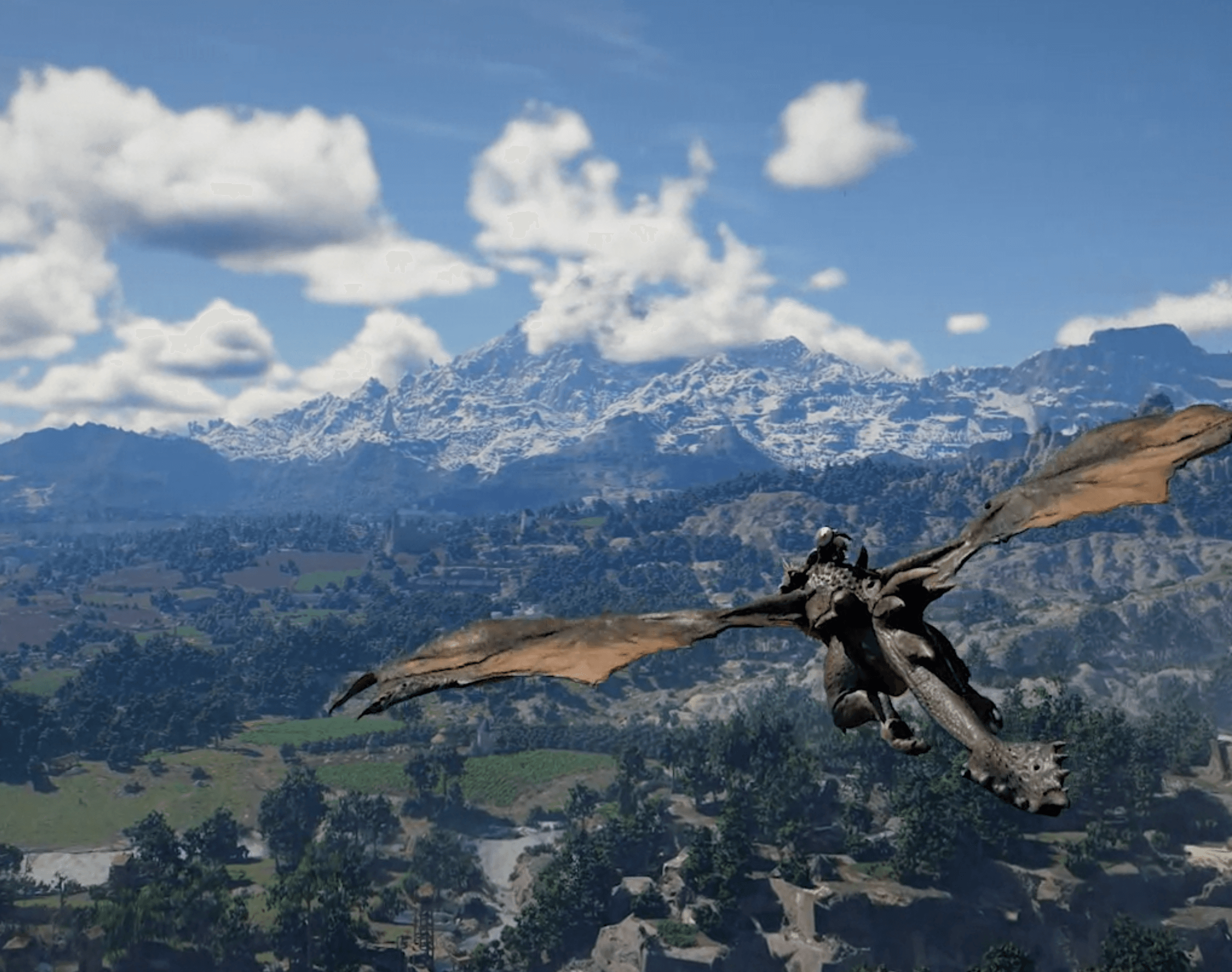 flying dragons in crimson desert